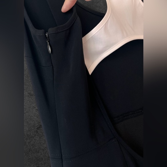 A.L.C. Black/White Baez Racerback Colorblock Contrast Mini Dress Size 6 - Picture 14 of 15